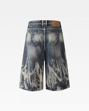Flame Denim Shorts