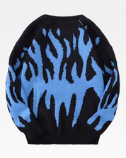 Pullover mit Flammen