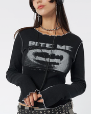 Long Sleeve Grunge Top