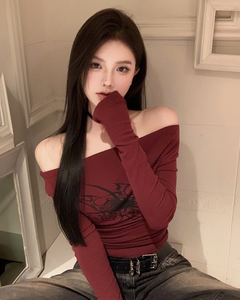 Off Shoulder Top Long Sleeve