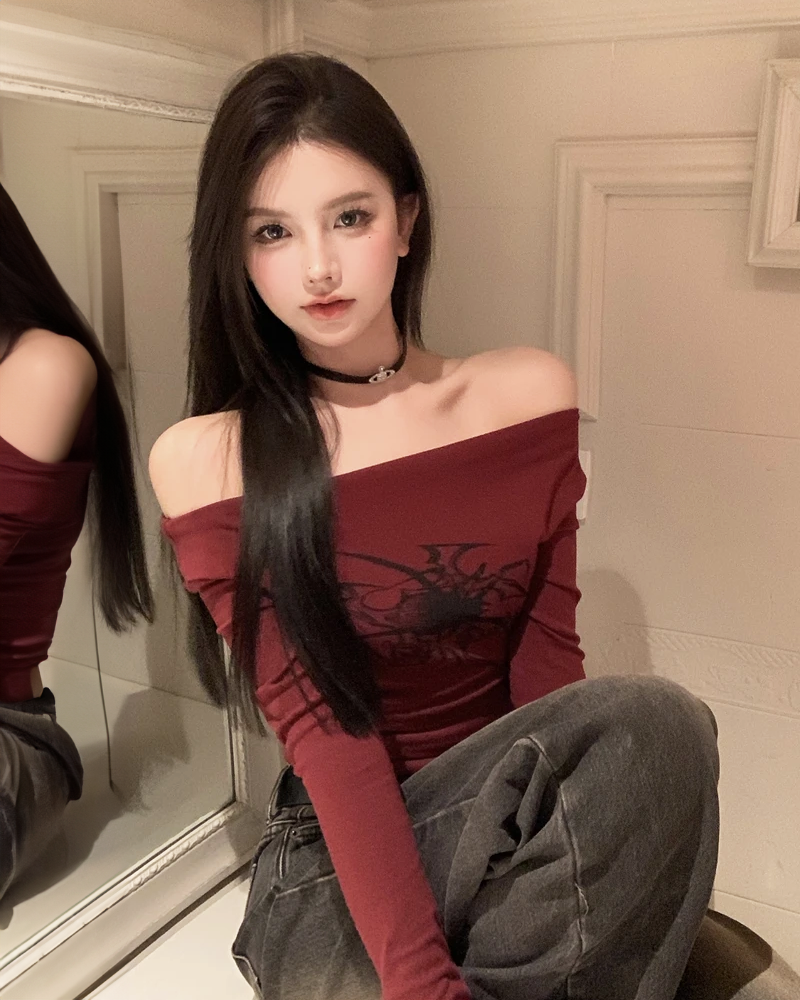 Off Shoulder Top Long Sleeve