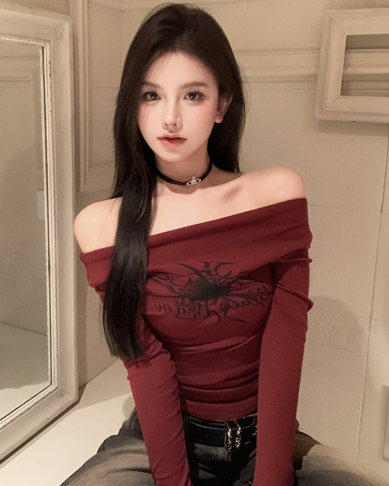 Off Shoulder Top Long Sleeve