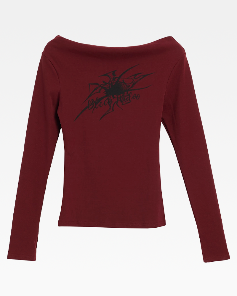 Off Shoulder Top Long Sleeve