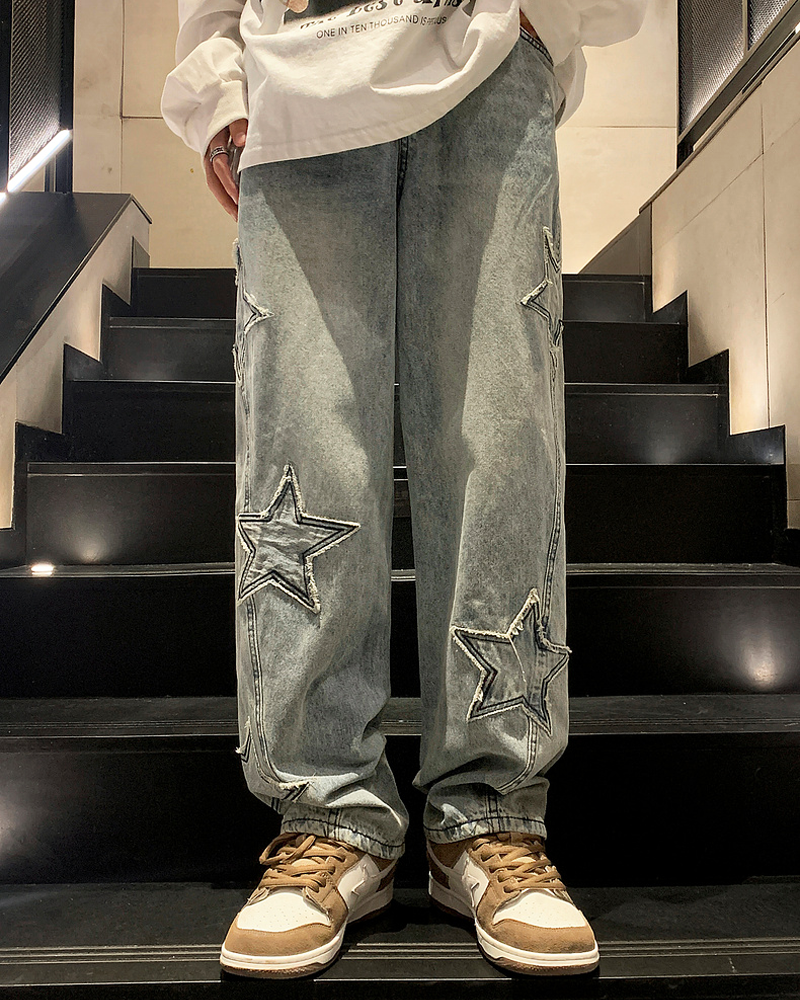 Jeans mit Sternen