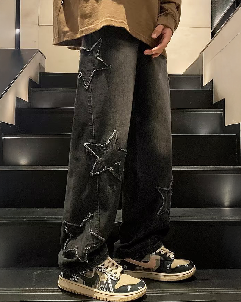 Jeans mit Sternen