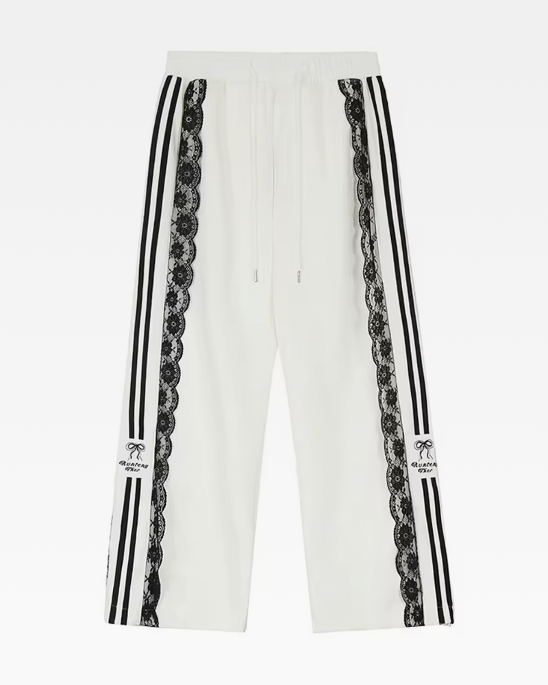 Lace Track Pants