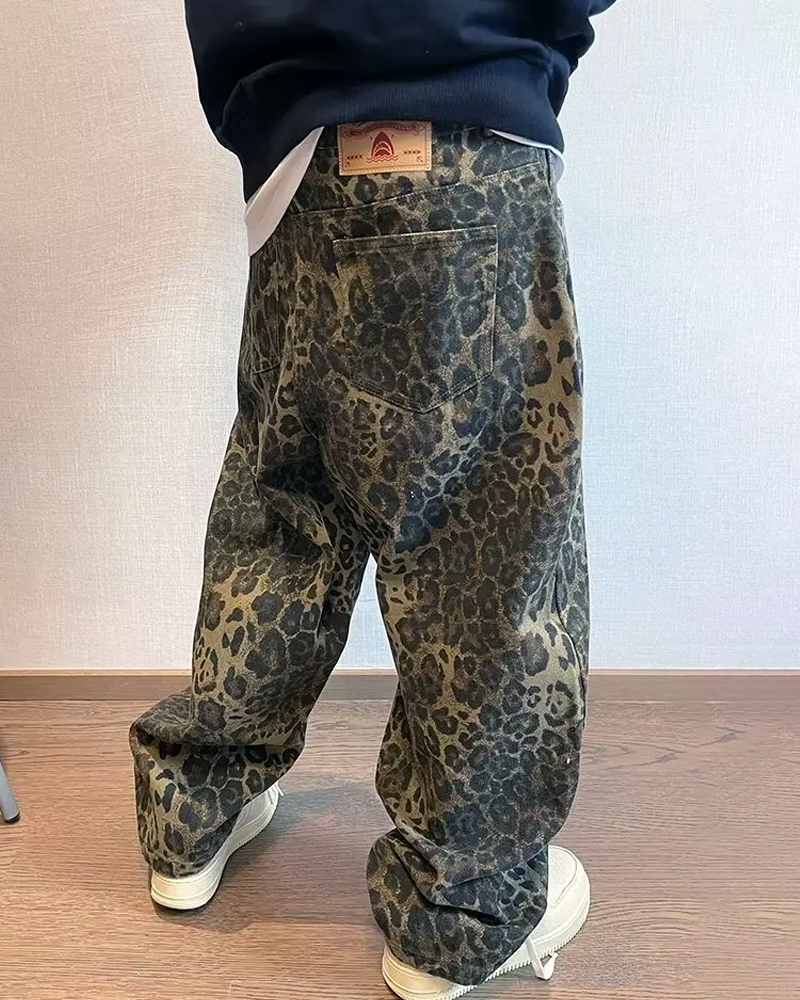 Leopard Jeans Herren