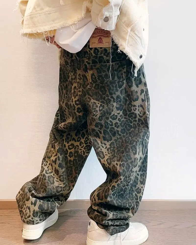 Leopard Jeans Herren