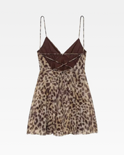 Abito leopardato corto