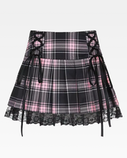 Faltenrock Kariert Kurz