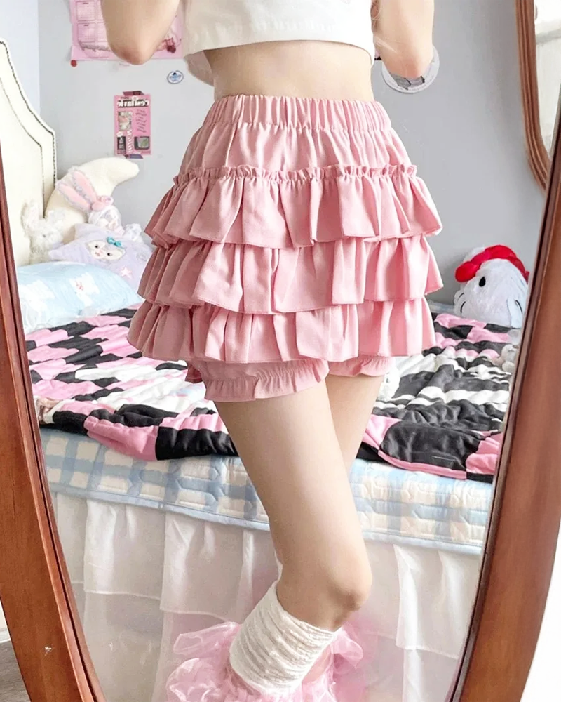 Pink Ruffle Skirt