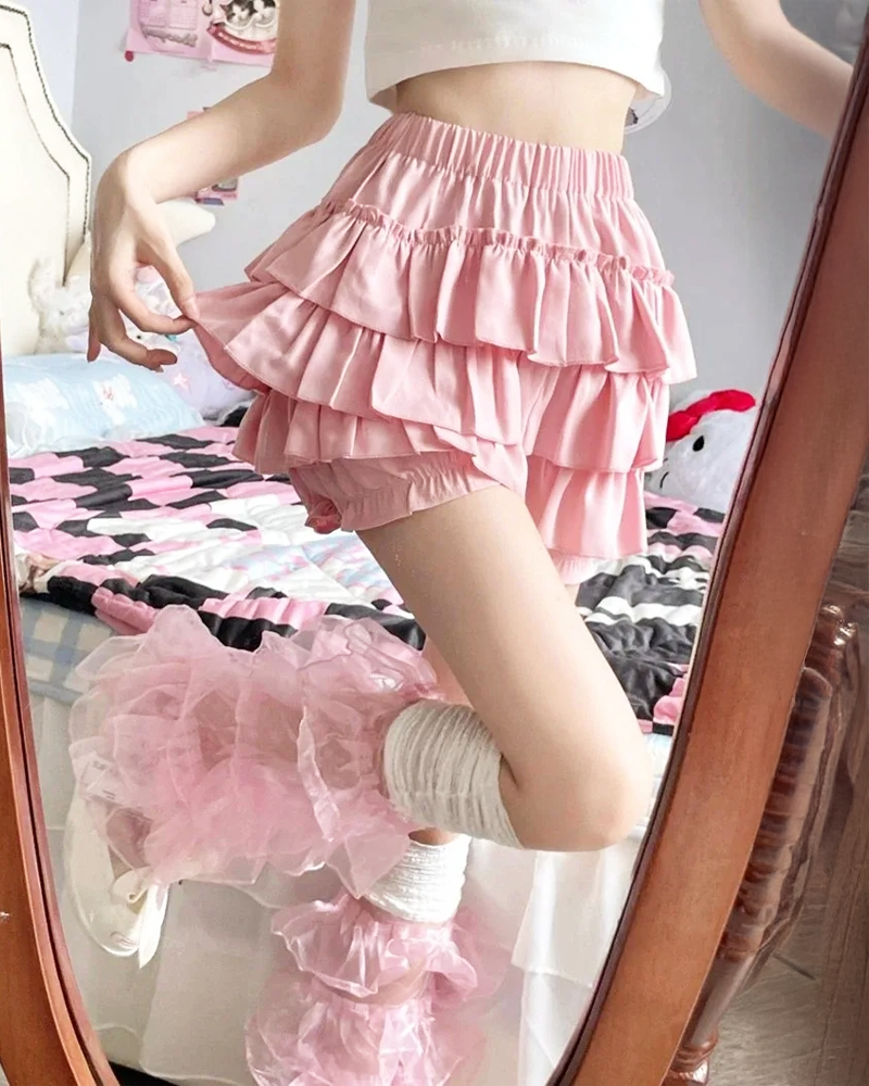 Pink Ruffle Skirt