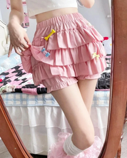 Pink Ruffle Skirt