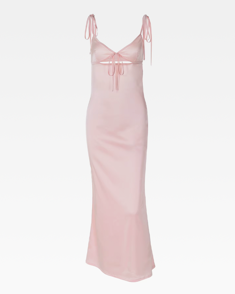 Kleid Satin Rosa