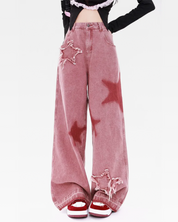 Pink Jeans Baggy