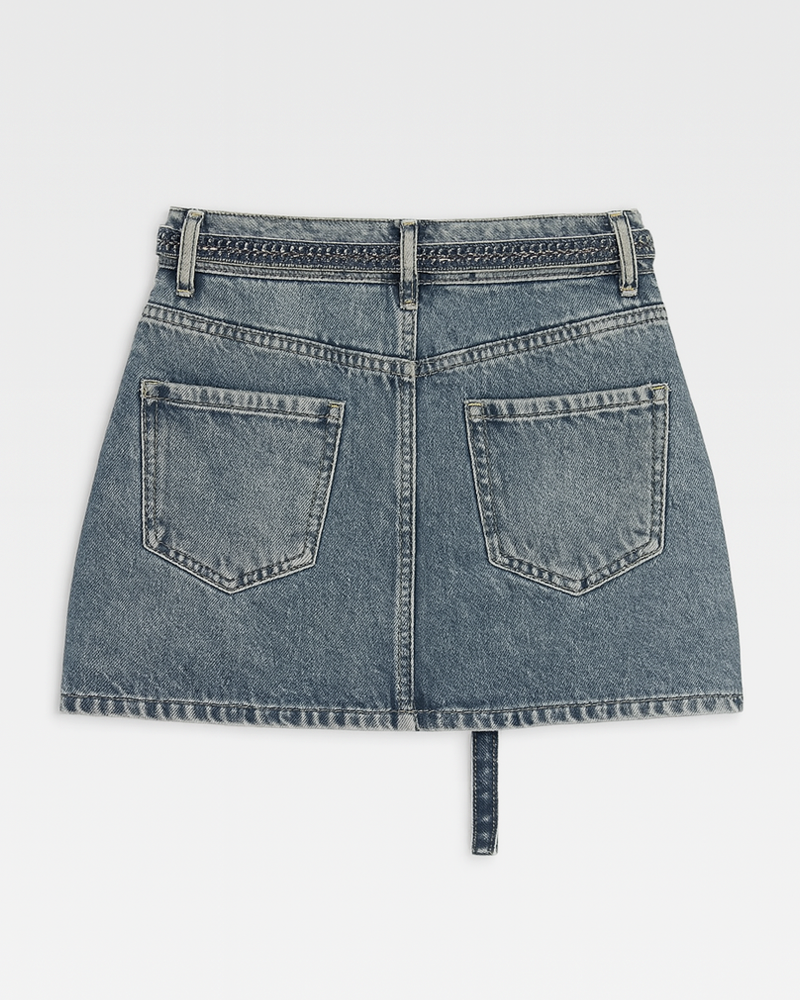 Jeansrock mit Glitzer