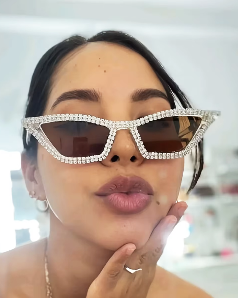 Sonnenbrille mit Strass