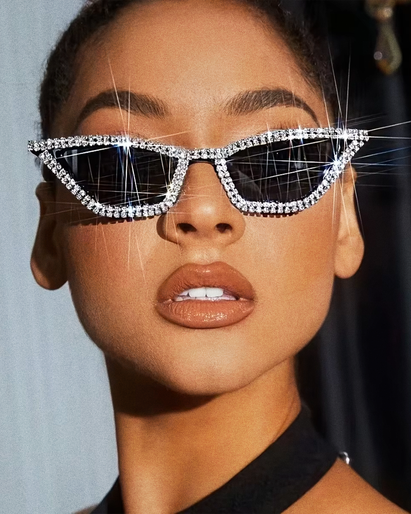 Sonnenbrille mit Strass