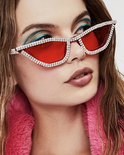 Sonnenbrille mit Strass