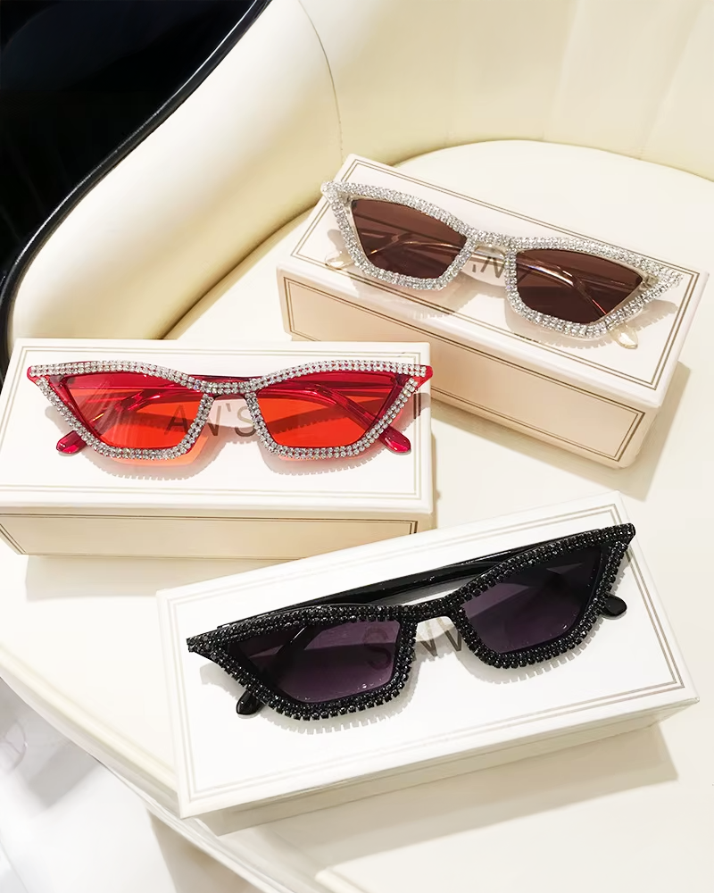 Sonnenbrille mit Strass