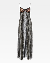 Sukienka koronkowa czarna przezroczysta