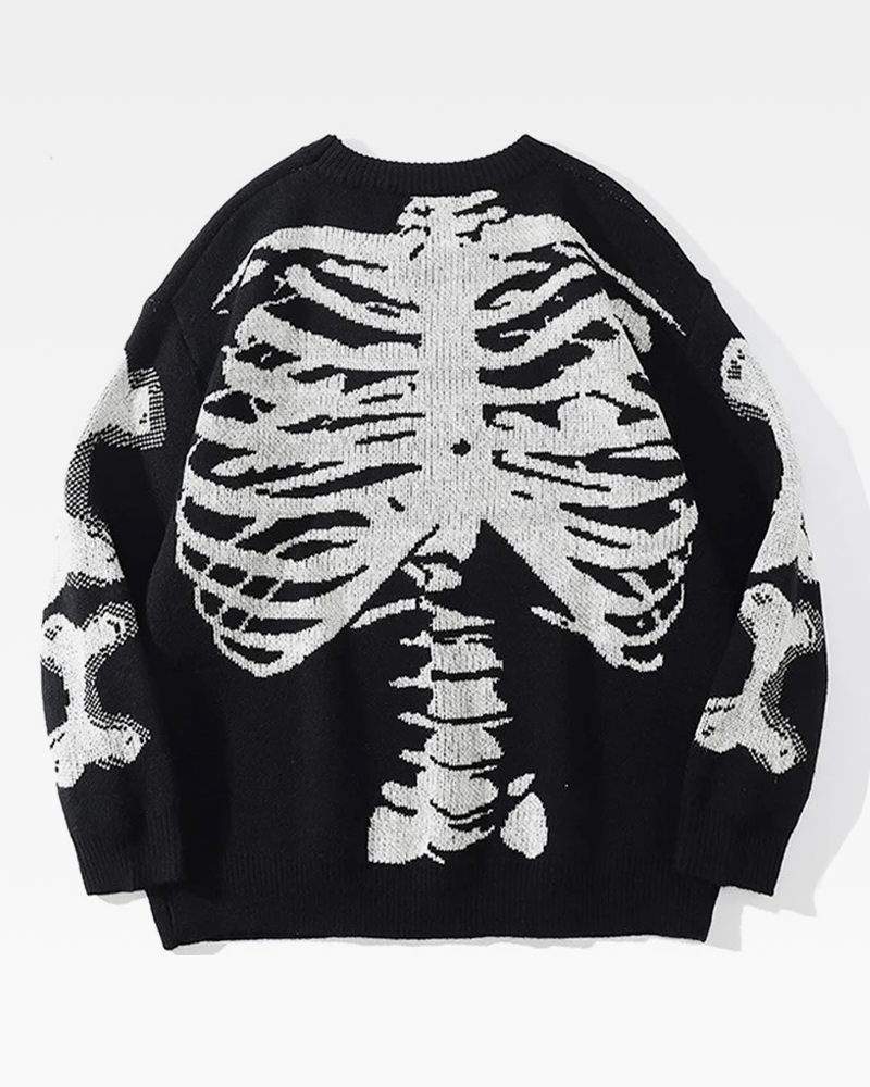 Skeleton Knit Sweater