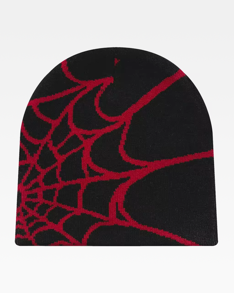 Spider web beanie