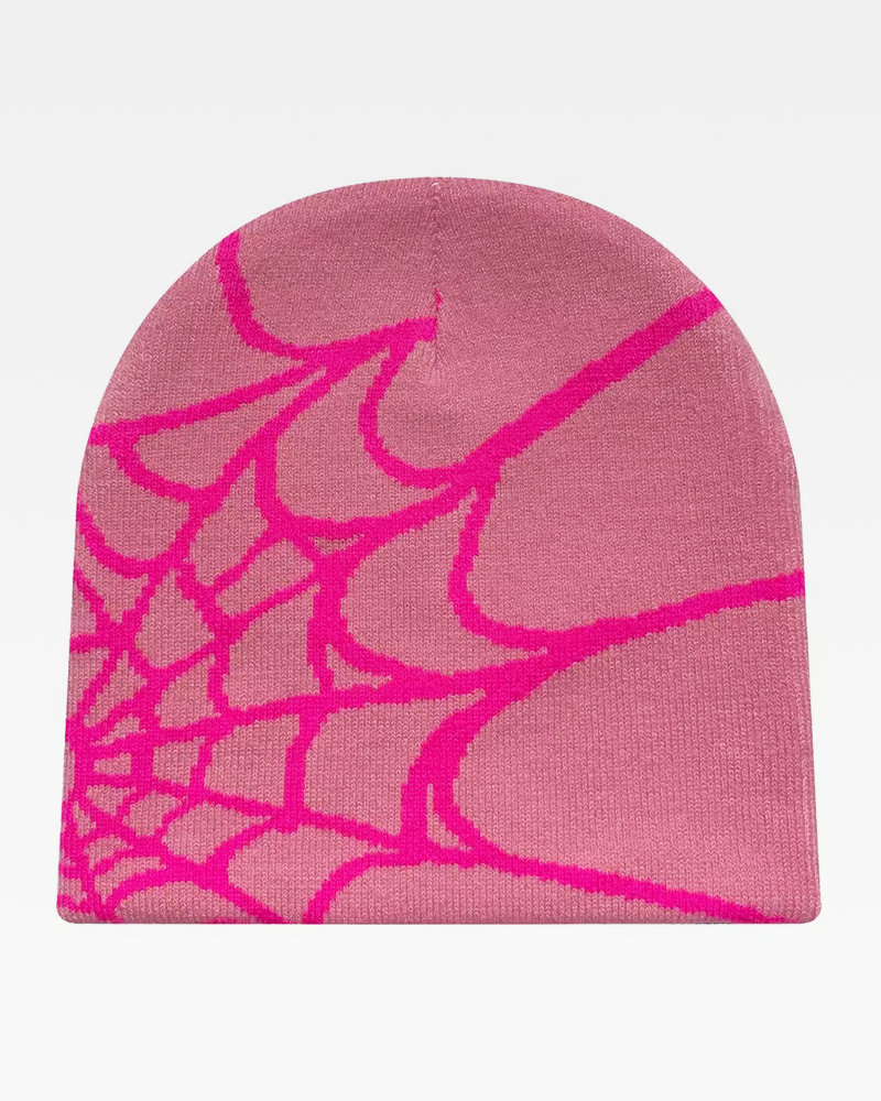 Spider web beanie