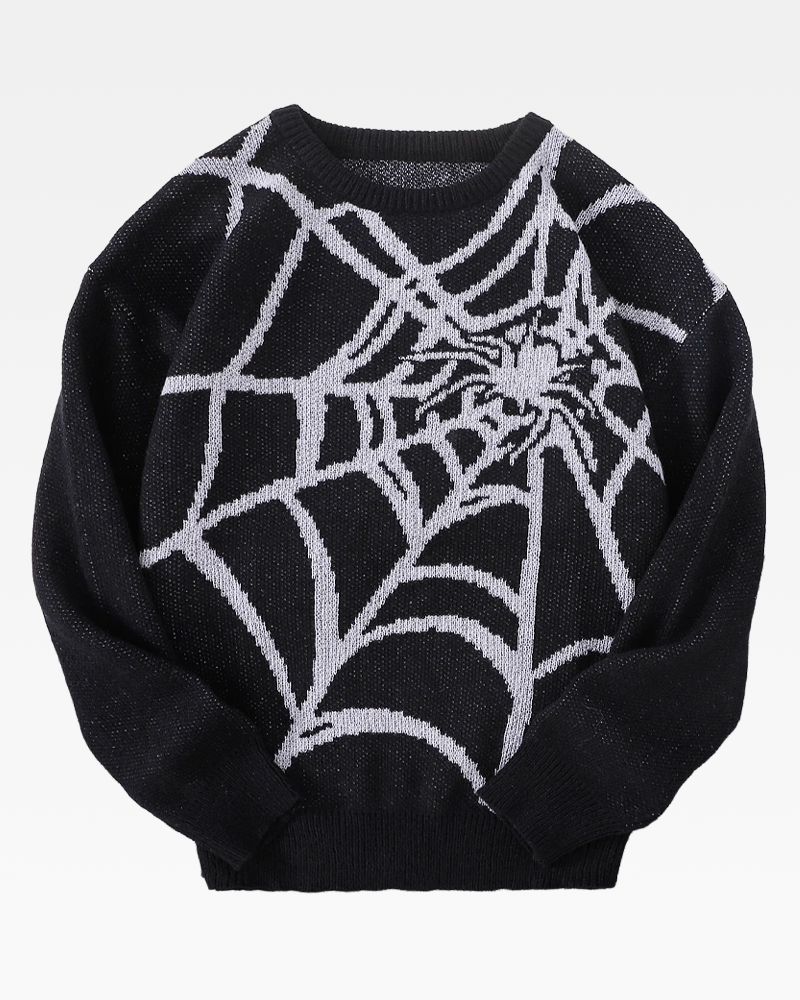 Spider Web Knit Sweater