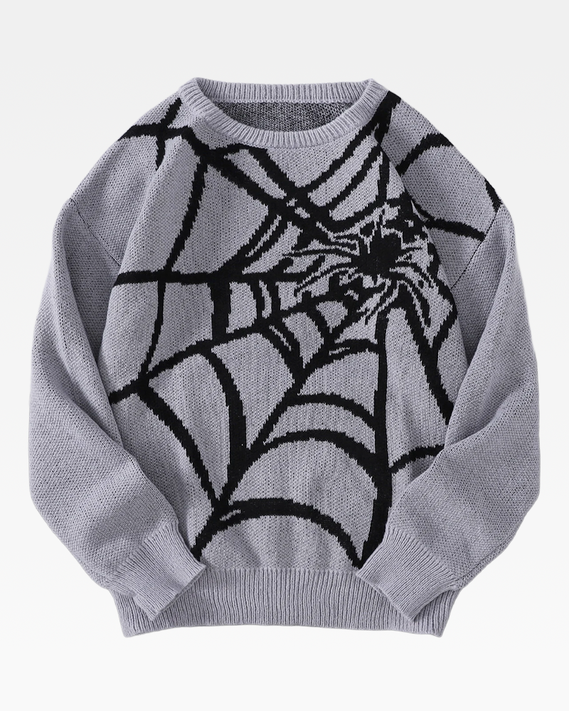 Spider Web Knit Sweater