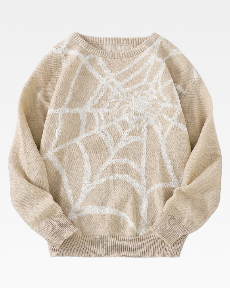 Spider Web Knit Sweater