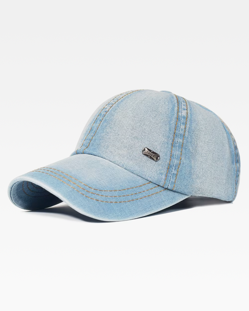 Washed Denim Cap