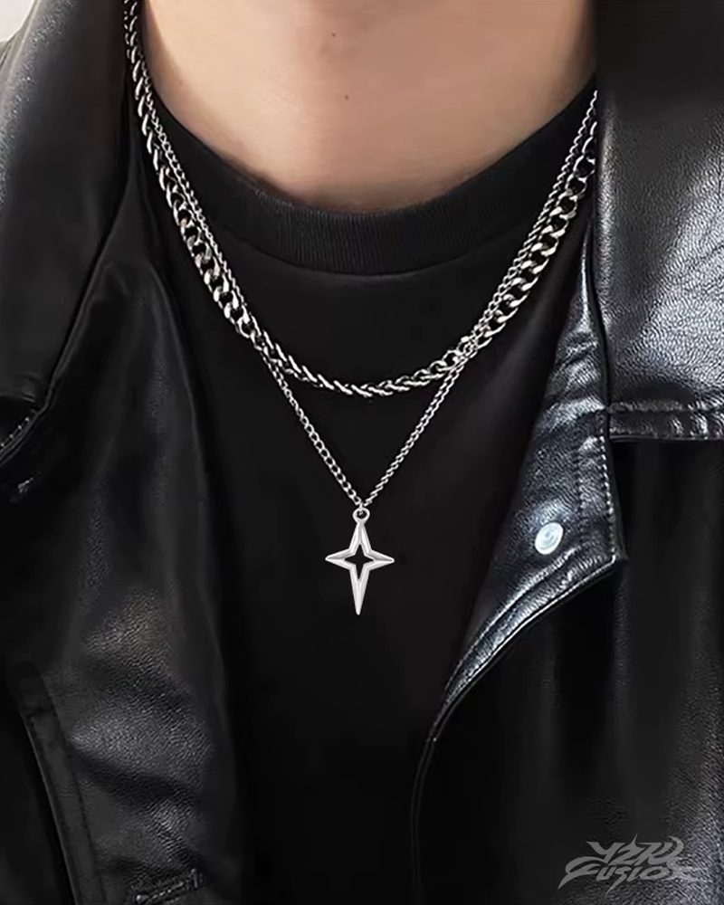 Y2K Cross Necklace Men | Y2K Fusion