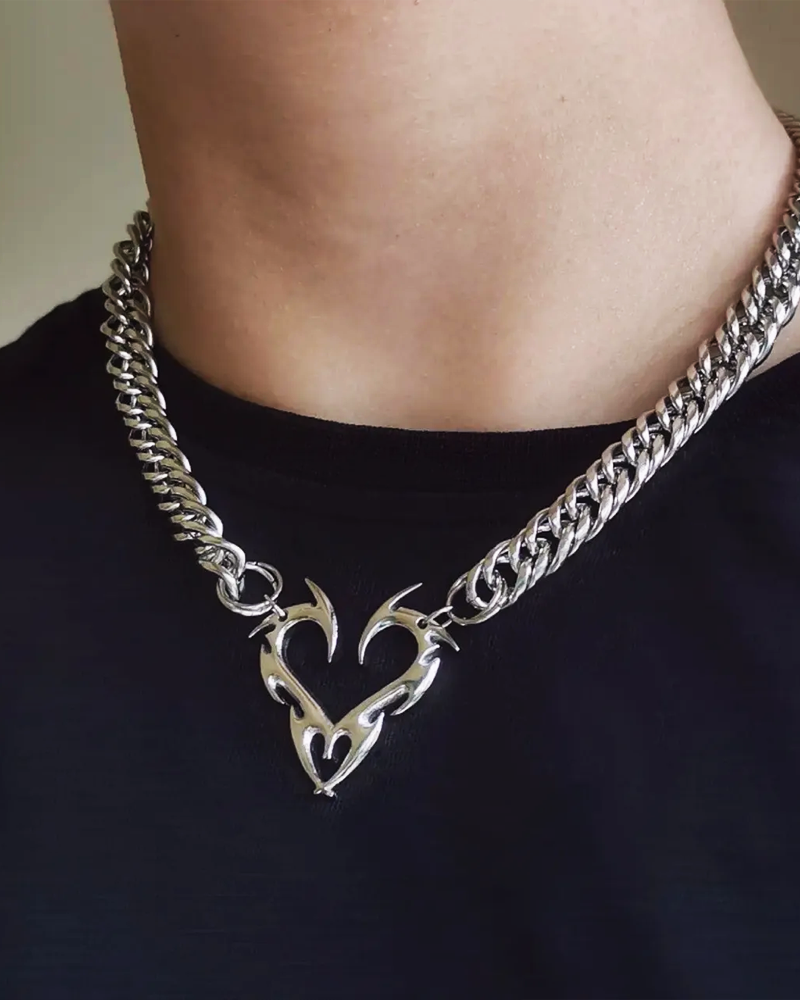 Y2K Heart Necklace