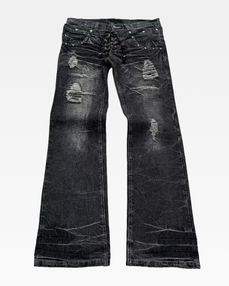 Jeans mit Schnürung