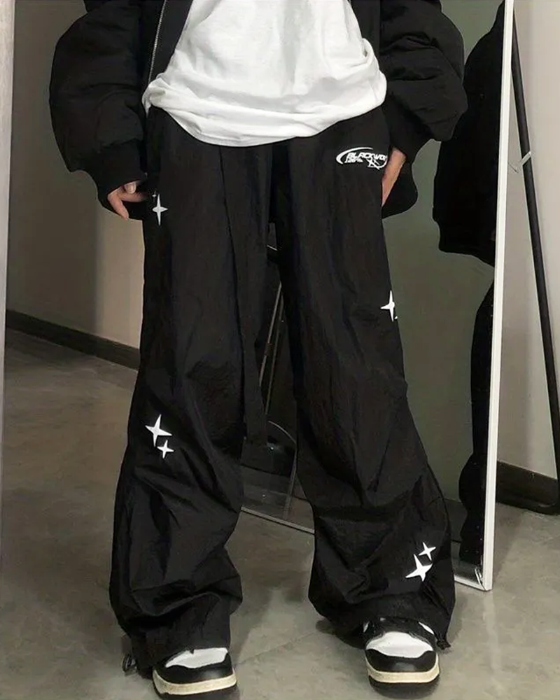 Y2K Parachute Pants