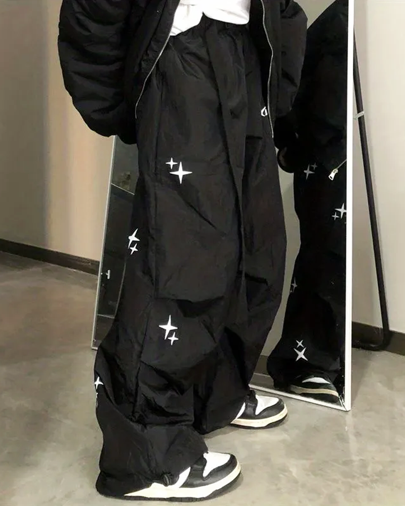 Y2K Parachute Pants