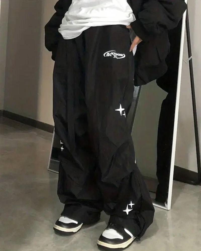 Y2K Parachute Pants