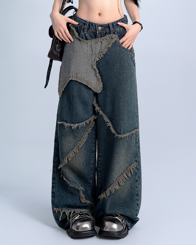 Jeans mit Sternen Damen