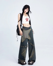 Jeans mit Sternen Damen