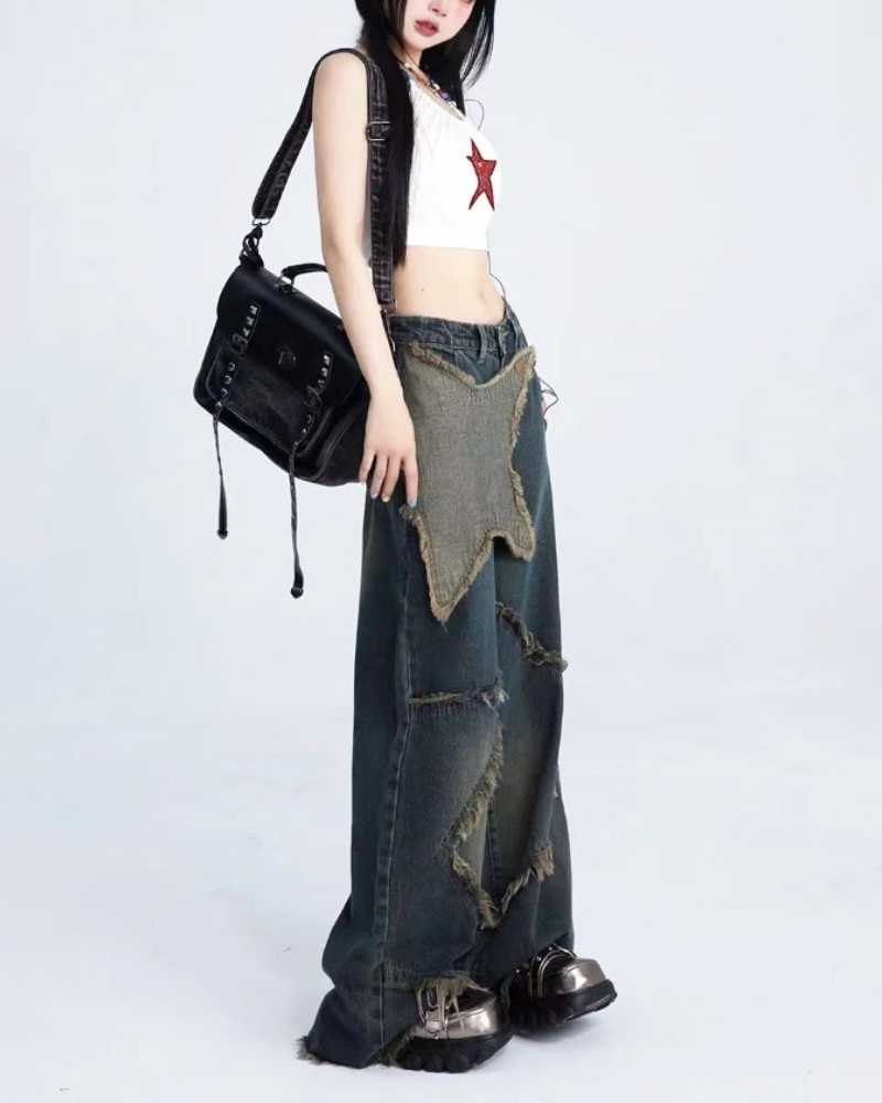 Jeans mit Sternen Damen