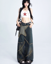 Jeans mit Sternen Damen