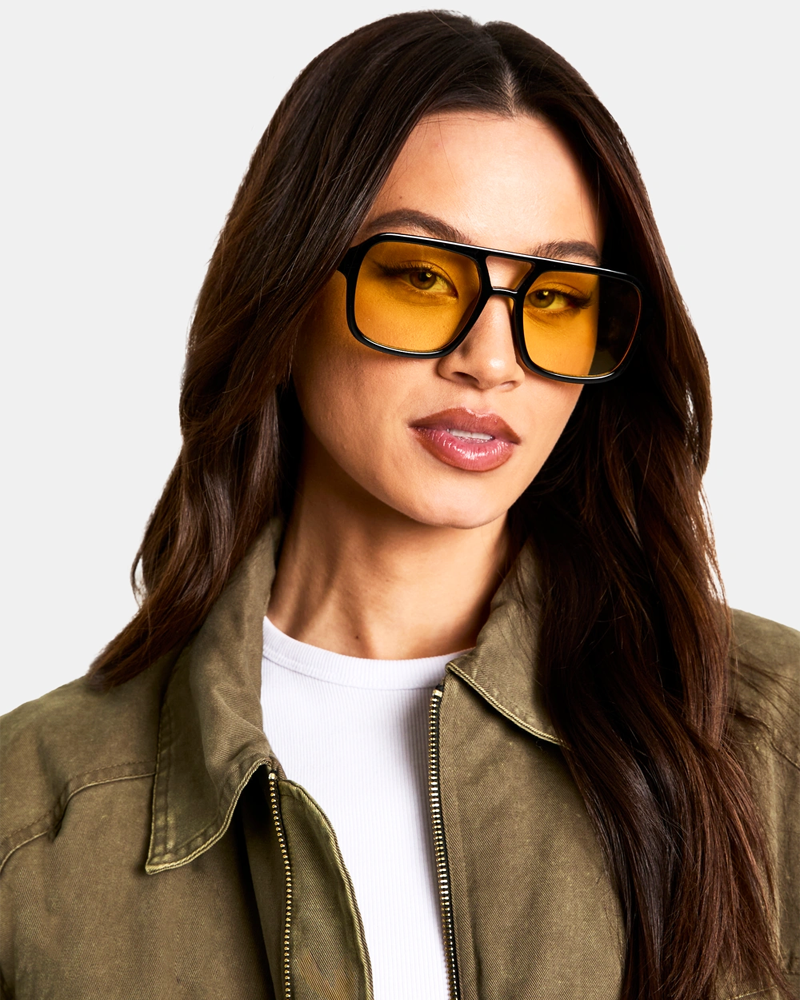 Sonnenbrille Gelbe Gläser