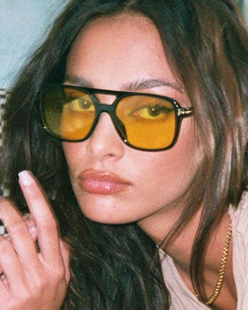 Sonnenbrille Gelbe Gläser