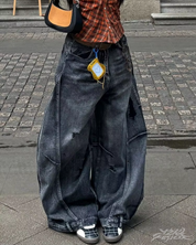Jean baggy noir Y2K