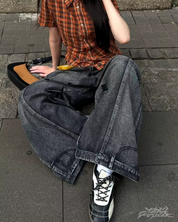 Jean baggy noir Y2K