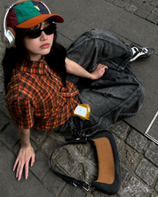 Jean baggy noir Y2K