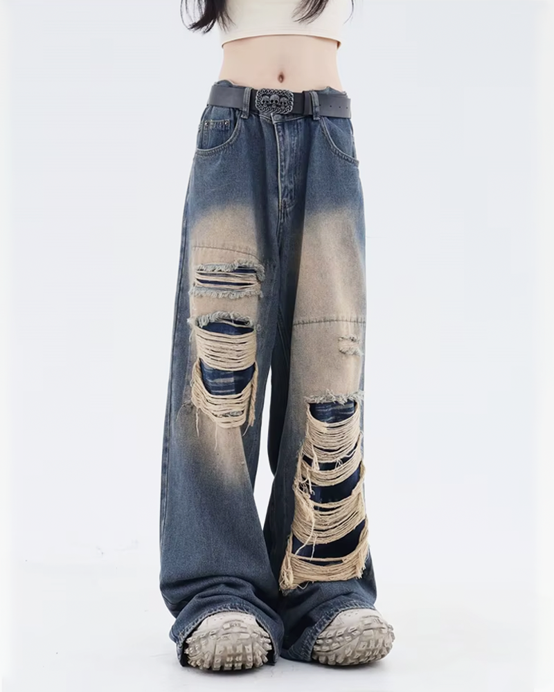 Baggy jeans destroyed