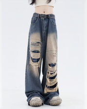 Baggy jeans destroyed