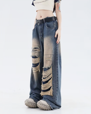 Baggy jeans destroyed